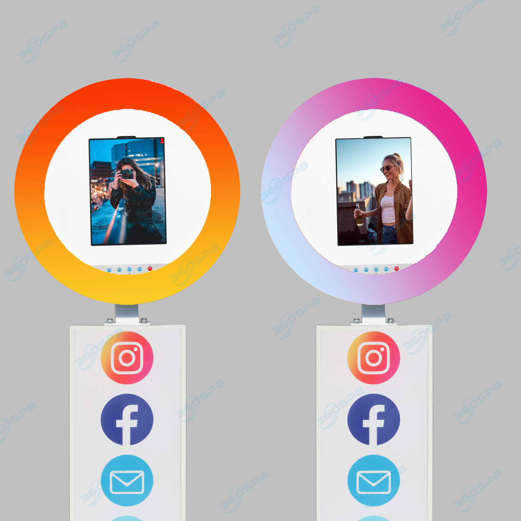 Photo booth album standee roll-up banner and social media - UpLabs