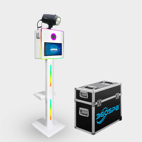 P7B DSLR Photo Booth - Open Air Portable Photo Booth With Flash Lamp and Reflective & Soft Light Umbrellas | 360SPB<font face="Segoe UI">®</font>