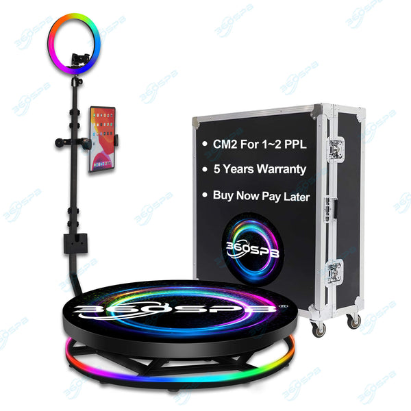 360 Photo Booth CM2 27" Adjustable Automatic and Manual For Events Weddings Parties | 360SPB®
