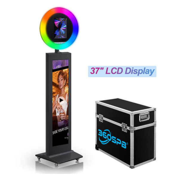 I5 Best iPad Photo Booth with LCD Display & RGB Ring Light | 360SPB®