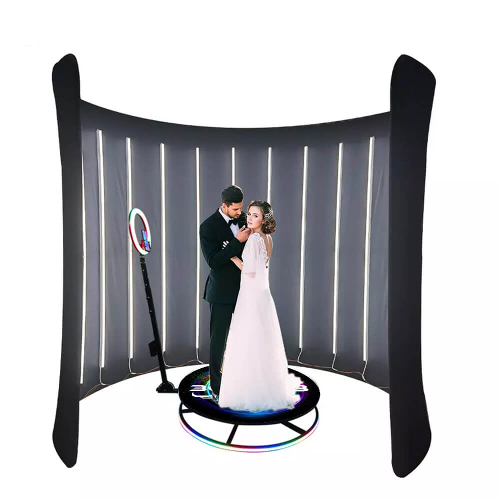 Customizable Led Enclosure for the 360 Photo booth, Photobooth Backdrop