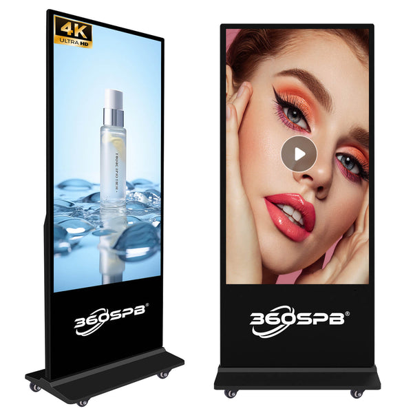 Indoor Floor Standing Digital Signage IFSA Pro 4K Touch Screen Kiosks, Android 11 OS | 360SPB®