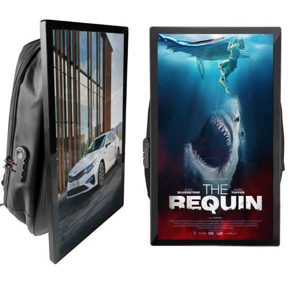 LCD Advertising Backpack 21.5"/27"/32" Size Screen With Quality Backpack | 360SPB®