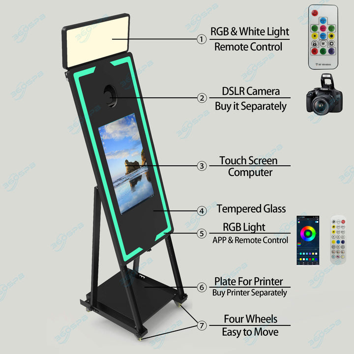 M4 45″ Portable Touch Screen Magic Mirror Photo Booth