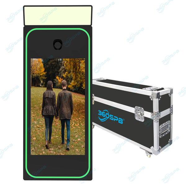 M6A 65″ Portable Touch Screen Magic Mirror Photo Booth with  Flight Case Packaging | 360SPB<font face="Segoe UI">®</font>