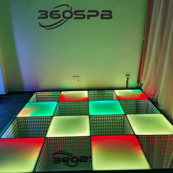 360SPB Portable Disco Wedding Nightclub Stage Infinity and Glow Panel Wireless 3D Magnetic LED Dance Floor