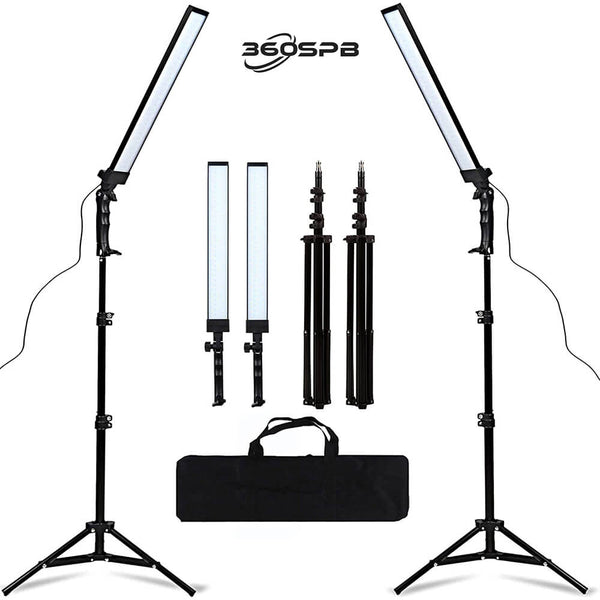 360SPB Adjustable LED Fill Light with Tripod Stand For 360 Photo Booth | 2-Pack