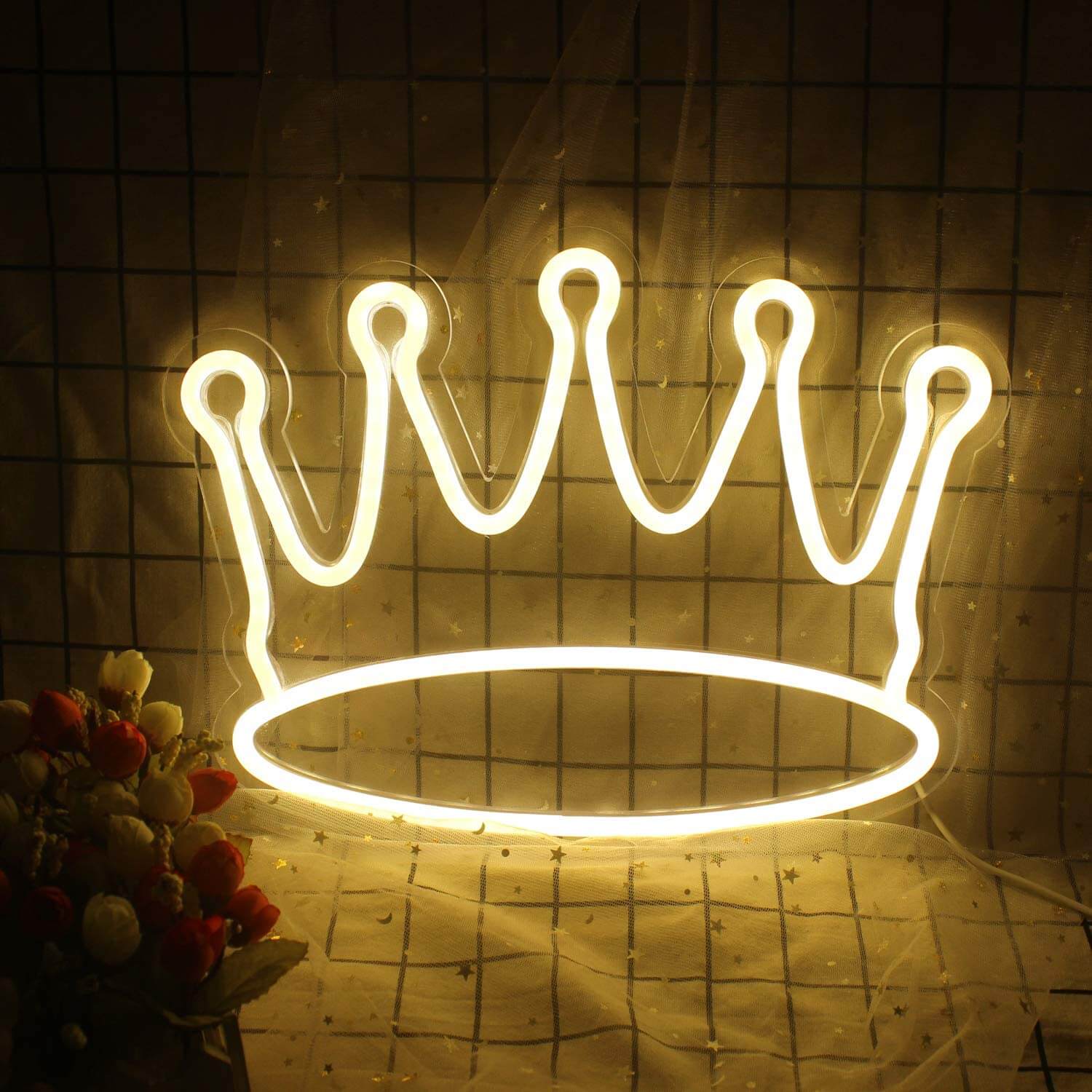 360SPB Crown Neon Sign-LED Neon Sign for Happy Birthday- Oh Baby Pink